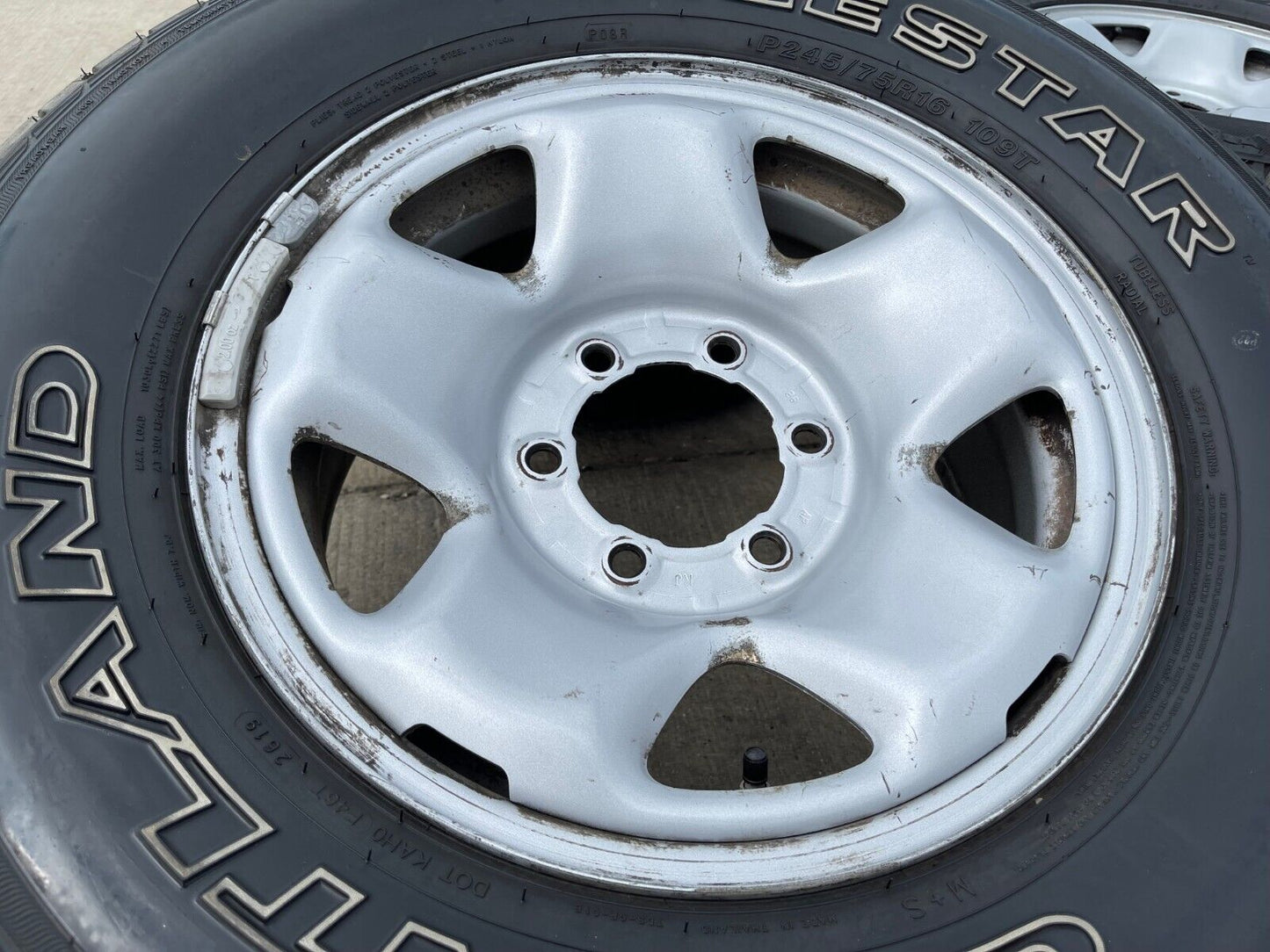 16" Toyota Tacoma OEM steel wheels rims 75192 tires 2019 2020 2021 2022 2023