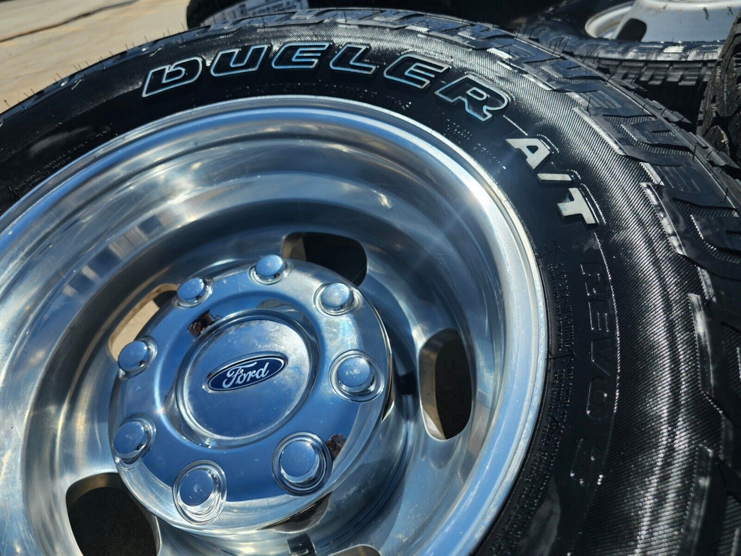 17" Ford F-350 Dually OEM 14077 14078 rims wheels 2024 2025 BRIDGESTONE A/T NEW