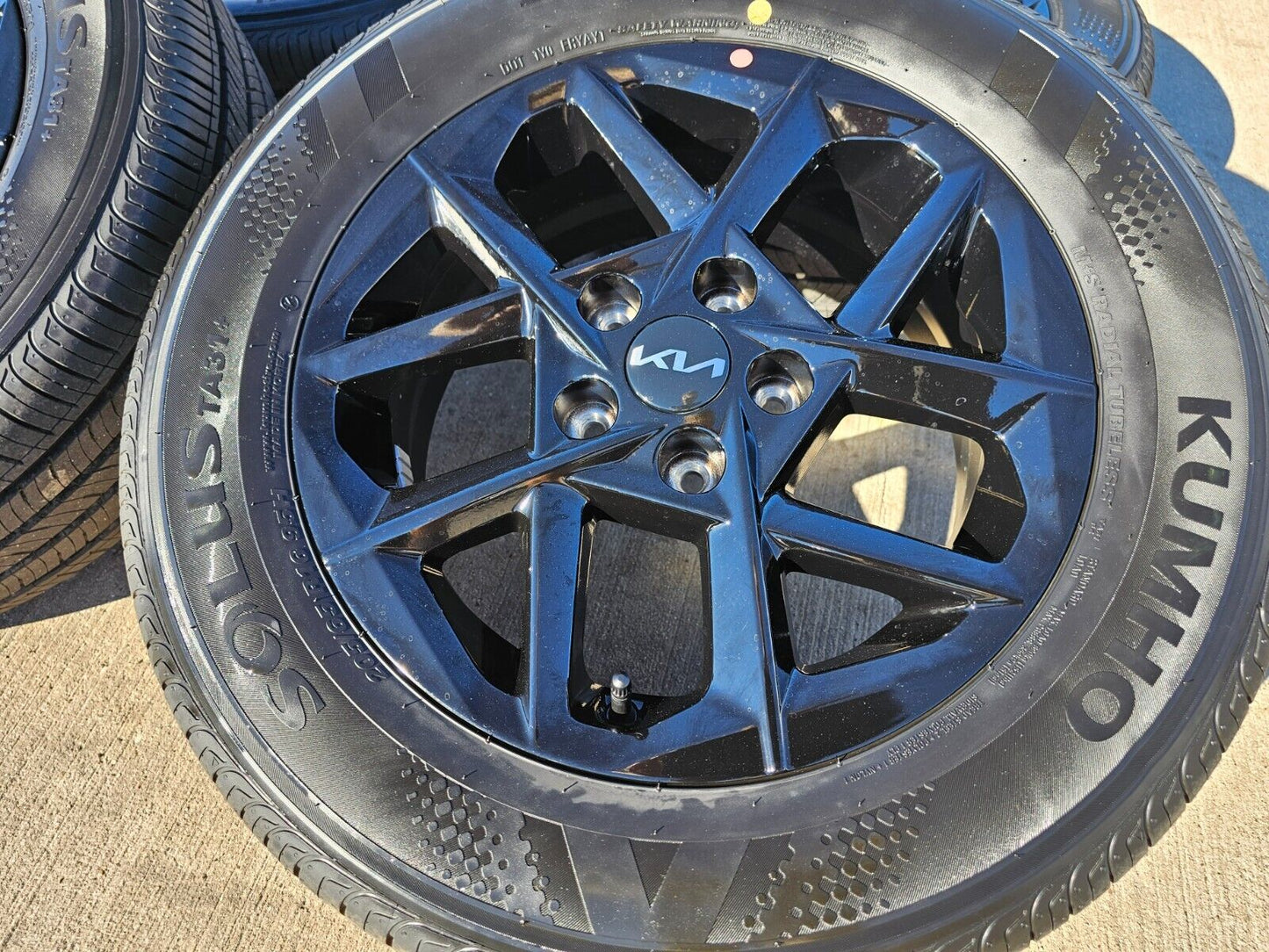 16" Kia K5 Black OEM wheels rims tires Stinger Forte Optima 2023 2024 2025 NEW
