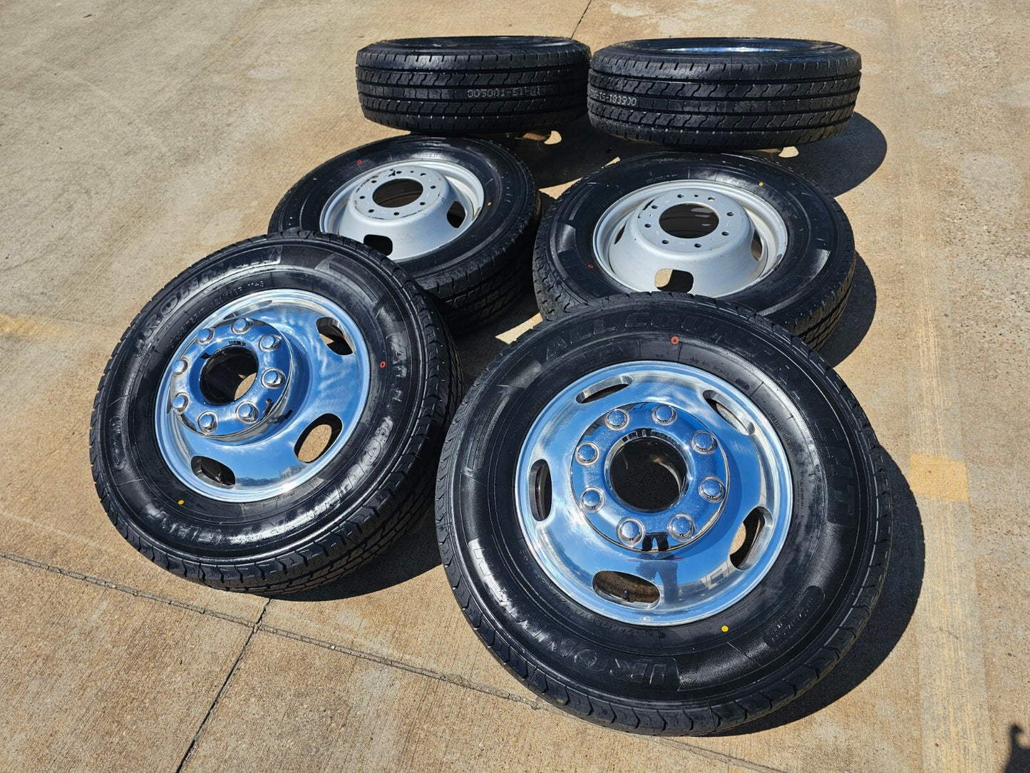 17" Ford F-350 Dually OEM rims wheels 3618 3619 99016 tires IRONMAN NEW