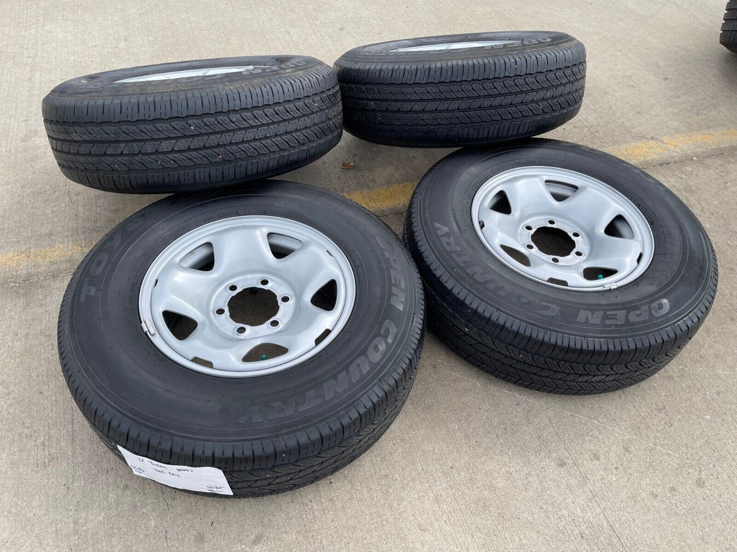 16" Toyota Tacoma OEM steel wheels rims 75192 tires 2019 2020 2021 2022 2023