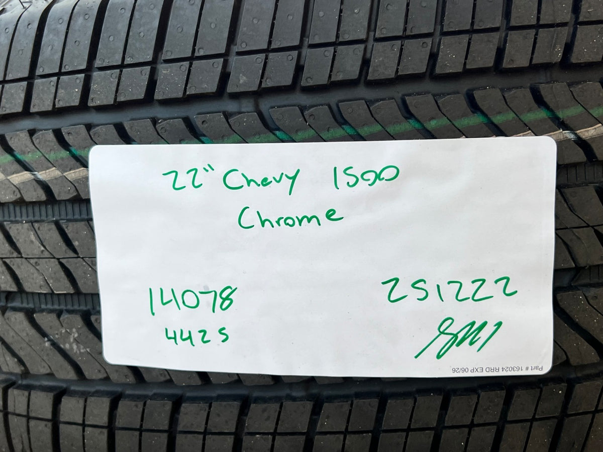22" GMC Yukon Sierra DENALI OEM 14078 wheels rims CHROME 2023 2024 2025 2026 NEW