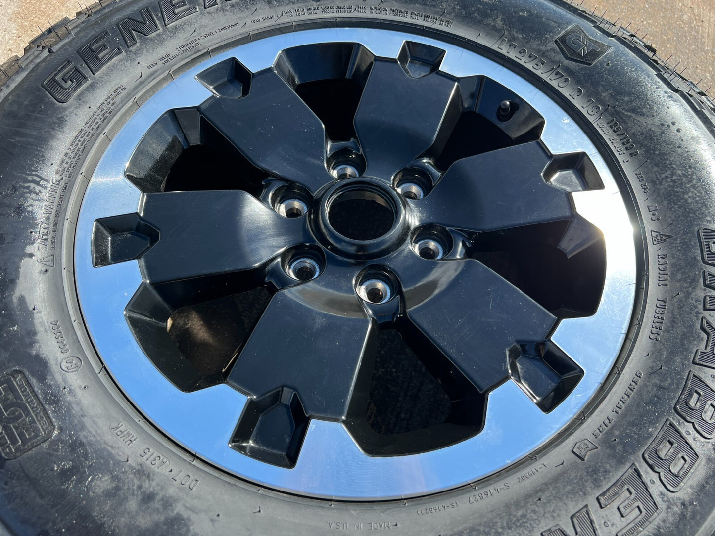 (1) 18" Ford Bronco BADLANDS OEM black wheel rim 10282 Ranger Spare tire