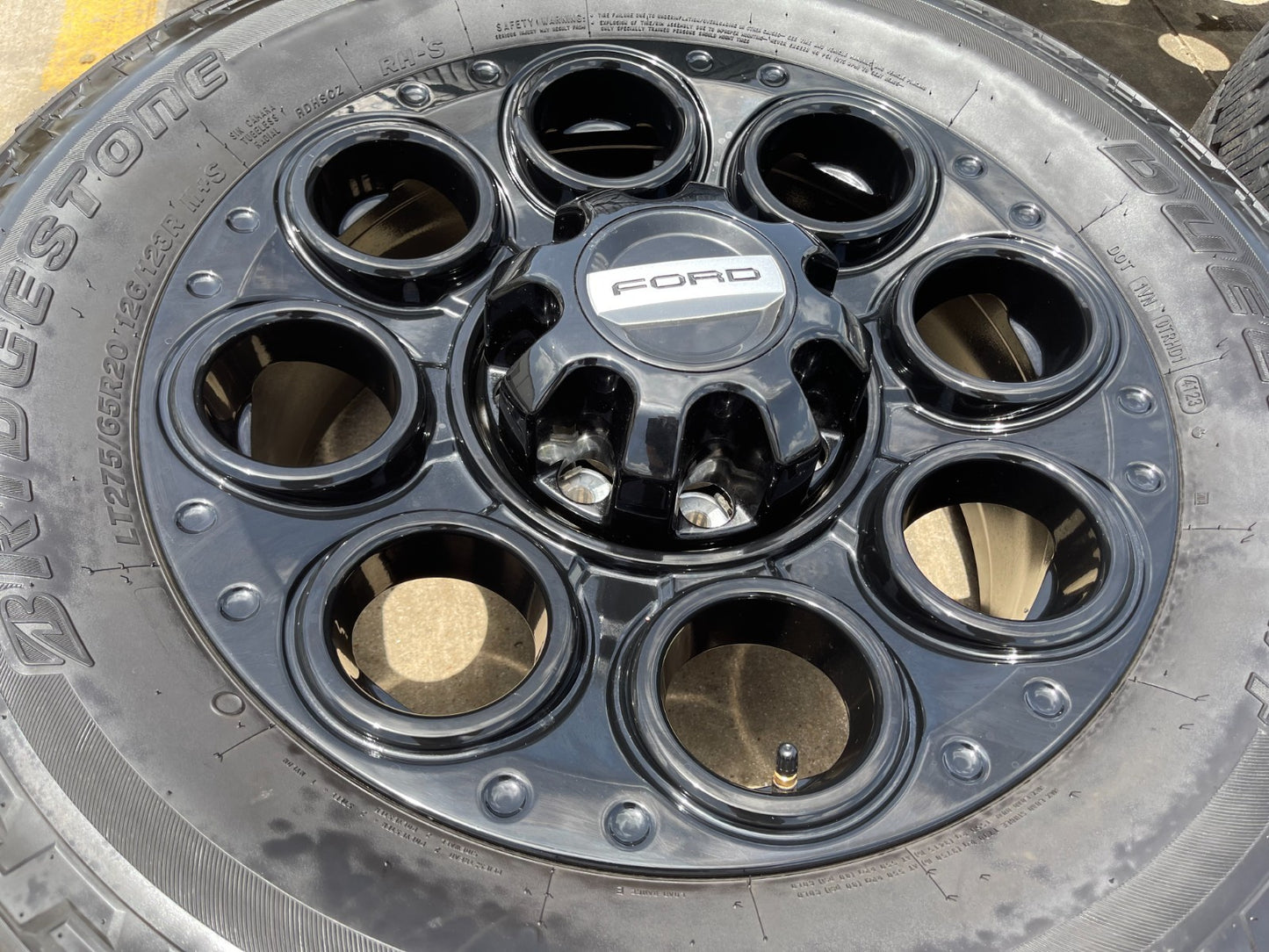 20" Ford F-250 F-350 OEM black TREMOR wheels rims 10299 tires