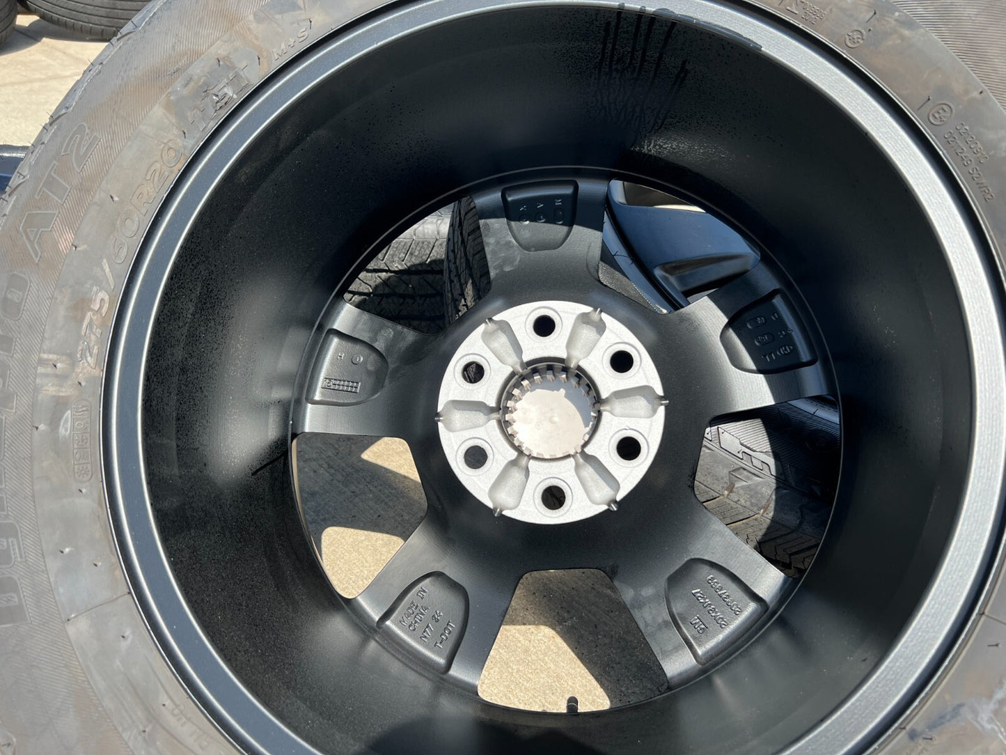 20" Chevy Tahoe Black Z71 OEM 5652 5806 wheels rims tires NEW