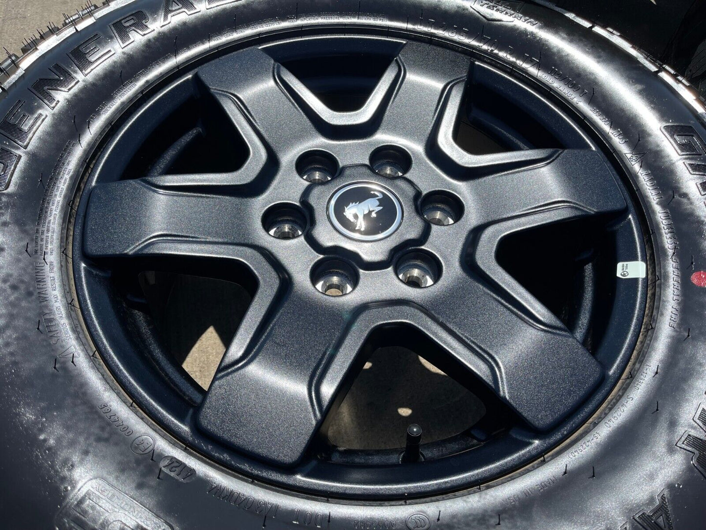 17" Ford Bronco wheels rims 95292 10383 SASQUATCH Ranger 2022 2023 2024 2025 NEW