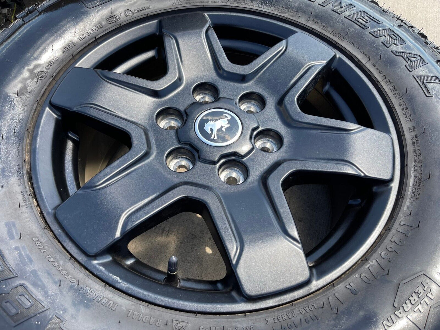 17" Ford Bronco wheels rims 95292 10383 SASQUATCH Ranger 2022 2023 2024 2025