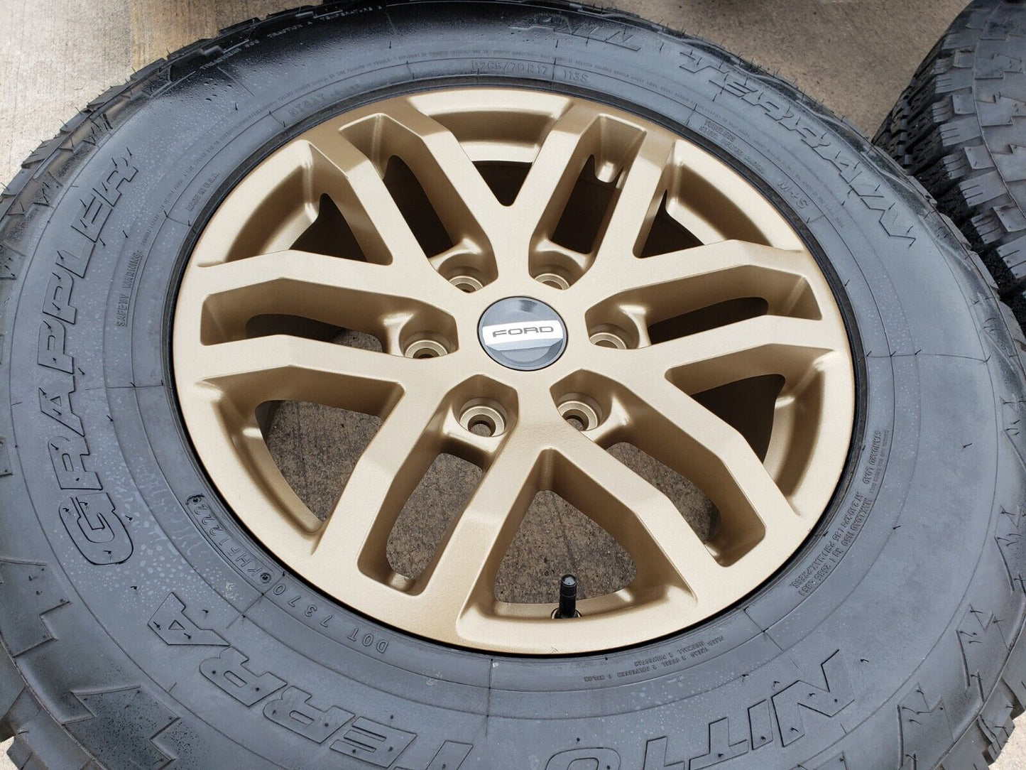 17" Ford Ranger Tremor OEM rims wheels 10431 BRONZE 2022 2023 2024 2025 NITTO