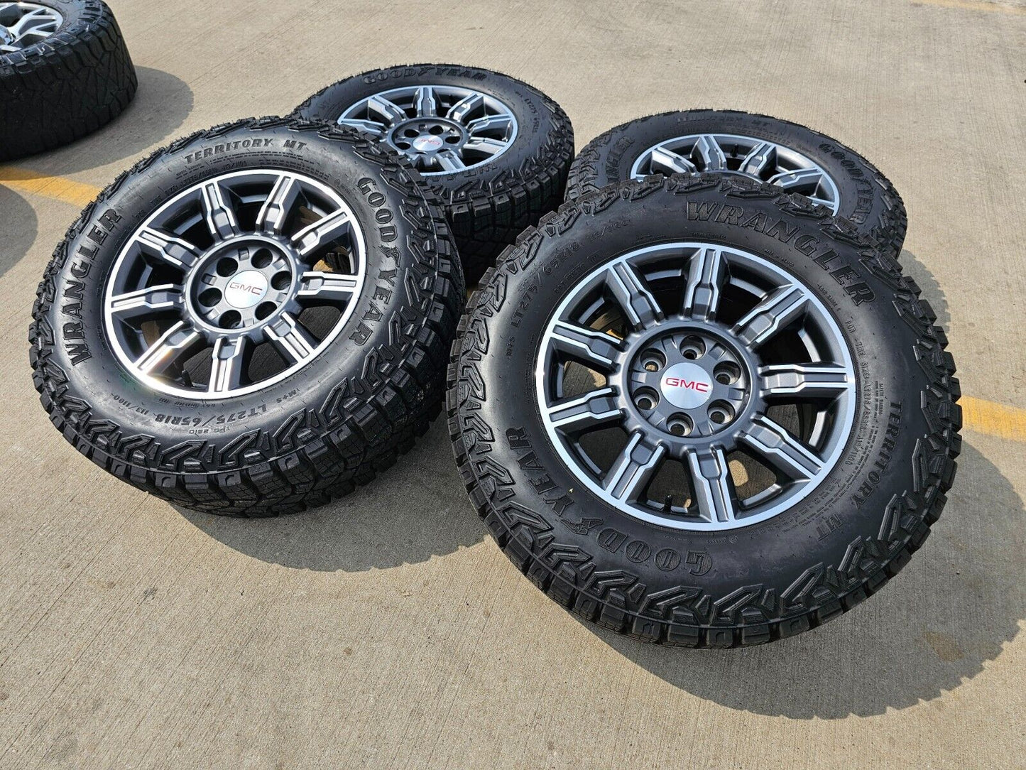 18" GMC Sierra AT4X Chevy Silverado OEM wheels rims A/T tires 2023 2024 NEW