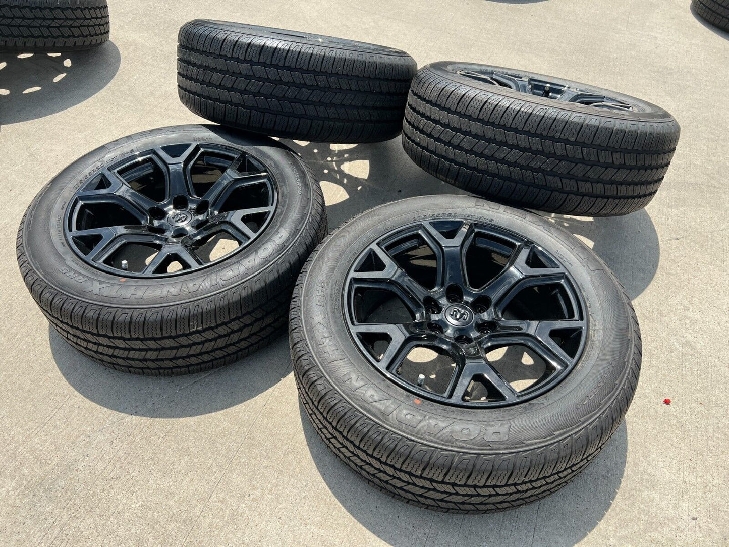 20" Dodge Ram 1500 Jeep Grand Wagoneer OEM black 9296 wheels rims 2023 2024 NEW