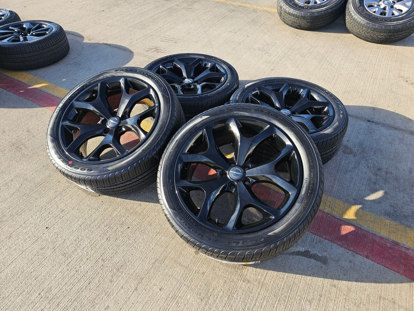 20" Dodge Charger Challenger Chrysler 300 OEM black wheels rims 2523 tires NEW