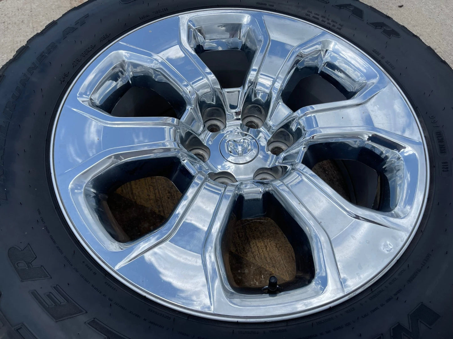 20" Dodge Ram 1500 OEM Laramie CHROME 2679 wheel rim tire 2022 2023 2024 2025