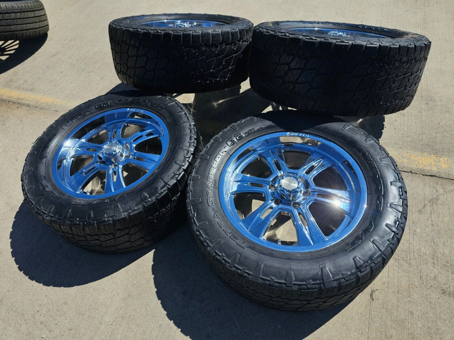 20x9 Caroll Shelby Ford F-150 Expedition OEM wheels rims tires 33" NITTO