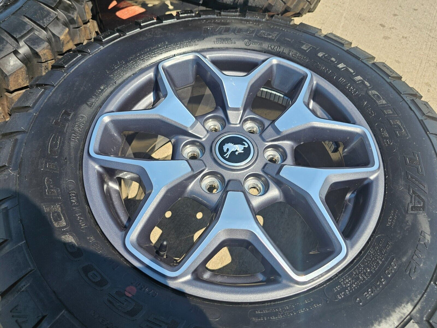 17" Ford Bronco wheels rims SASQUATCH Ranger 95229 10387 2023 2024 2025 NEW BFG