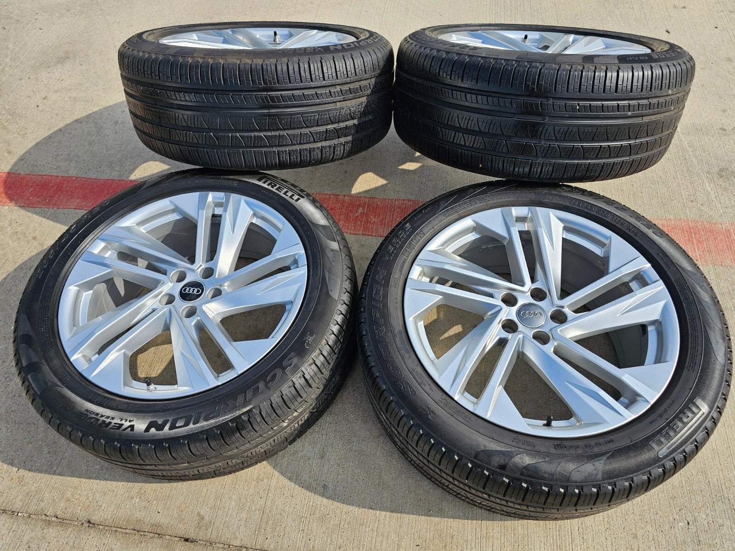 20" Audi Q7 OEM wheels rims Q8 RS S VW Atlas 12053 tires 2021 2022 2023 2024
