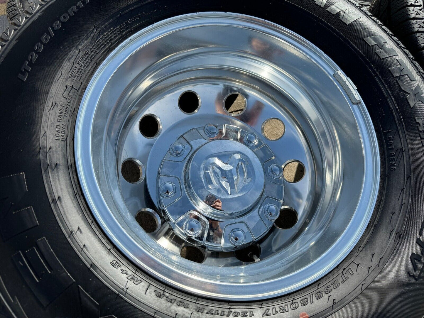 17" Dodge Ram 3500 Dually Laramie 8x200 wheels rims 2701 2702 OEM 2024 2025 NEW