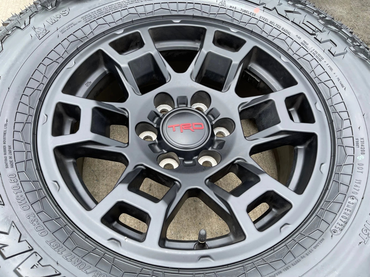 17" Toyota Tacoma 4Runner TRD OEM 17032 wheels rims FJ black NEW FALKEN A/T4