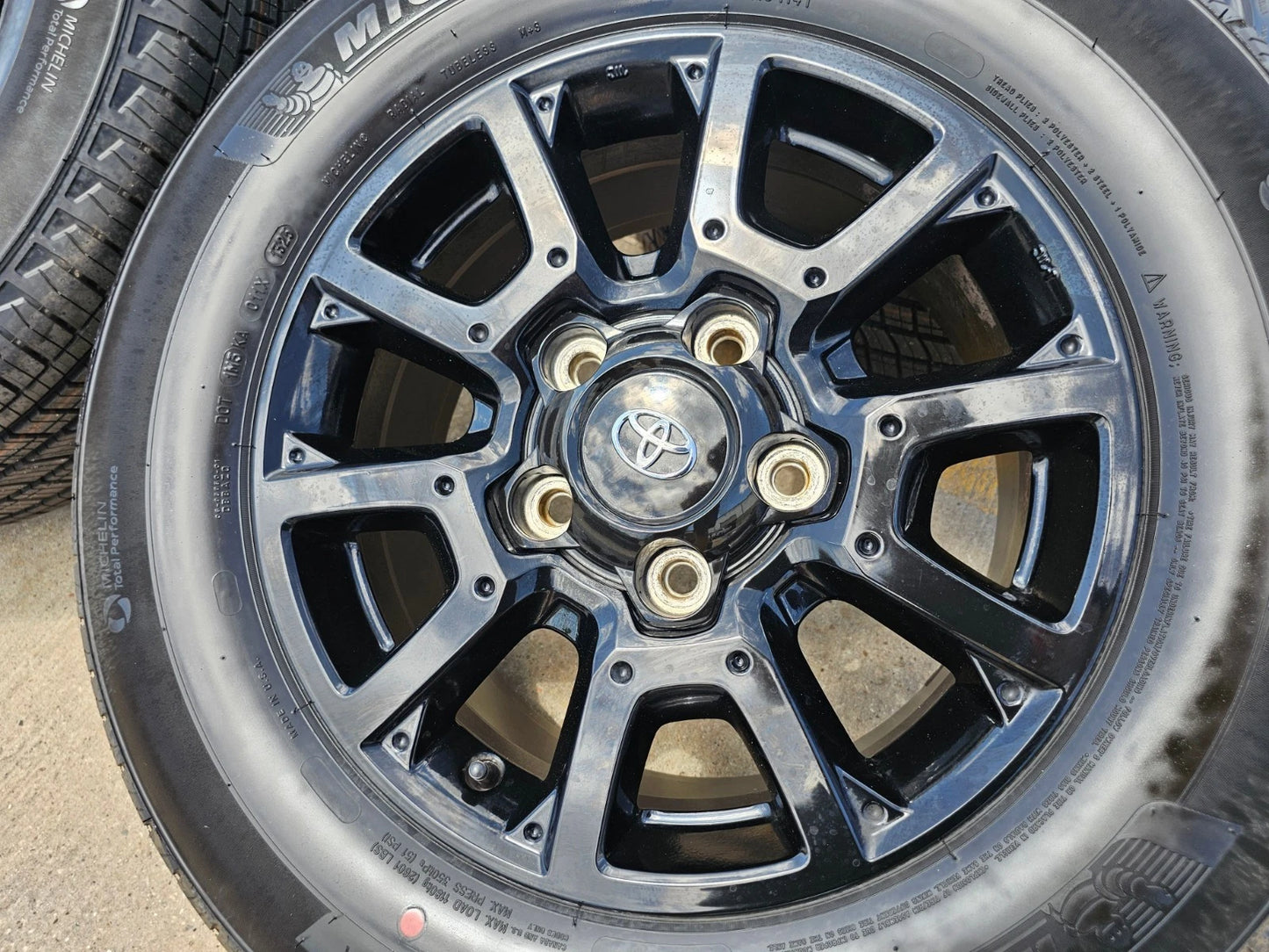 18" Toyota Tundra Sequoia TRD PRO black OEM wheels rims 75157 NEW MICHELIN