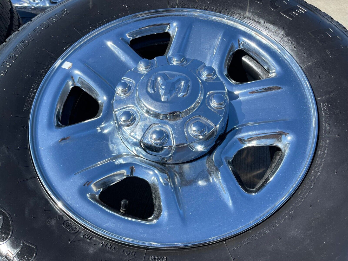 18" Dodge Ram 2500 3500 STEEL chrome OEM 2473 wheels rims tires 2024 2025 NEW