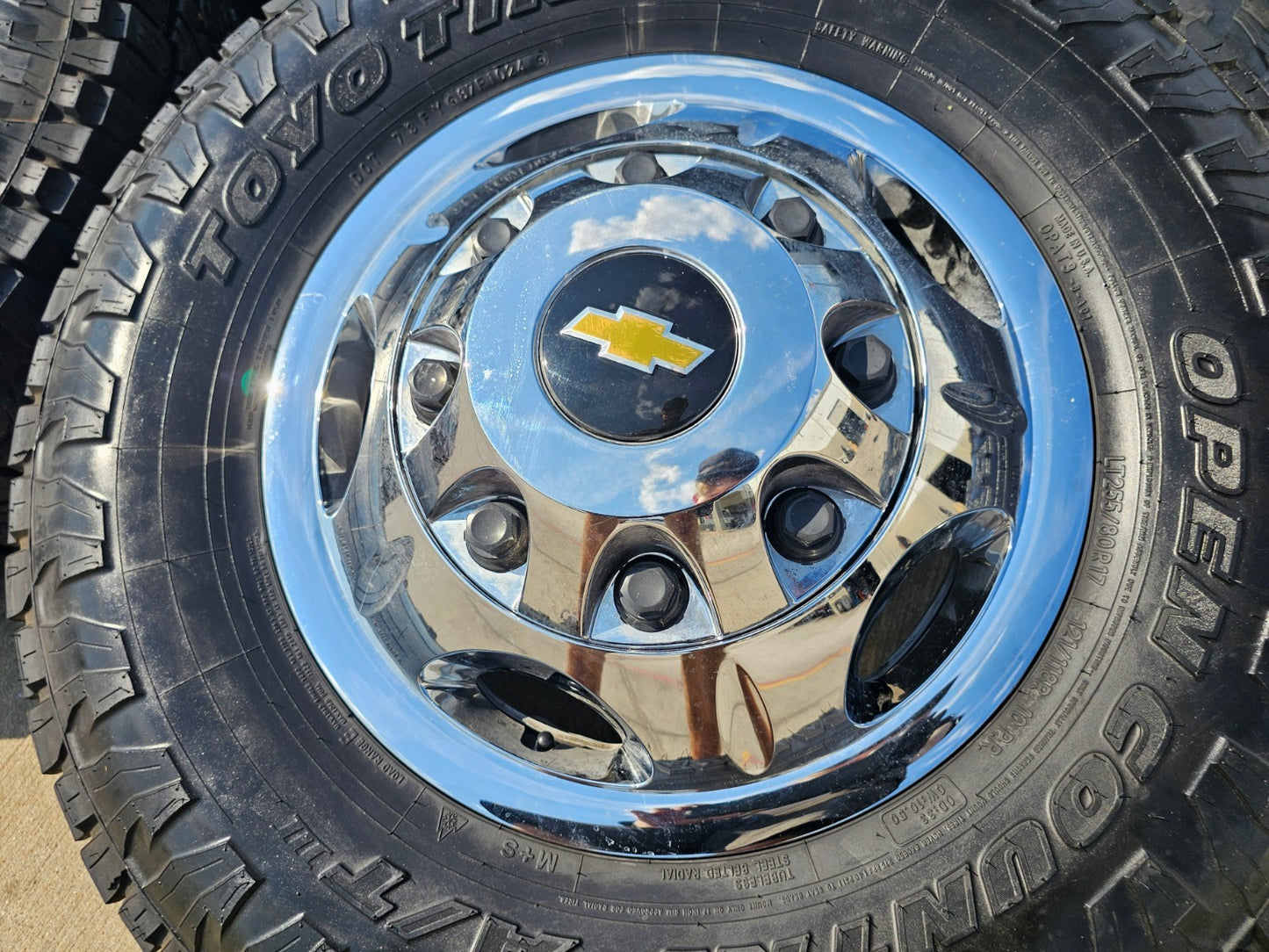 17" Chevy Silverado GMC Sierra 3500 Dually simulator rims wheels OEM 8094 TOYO