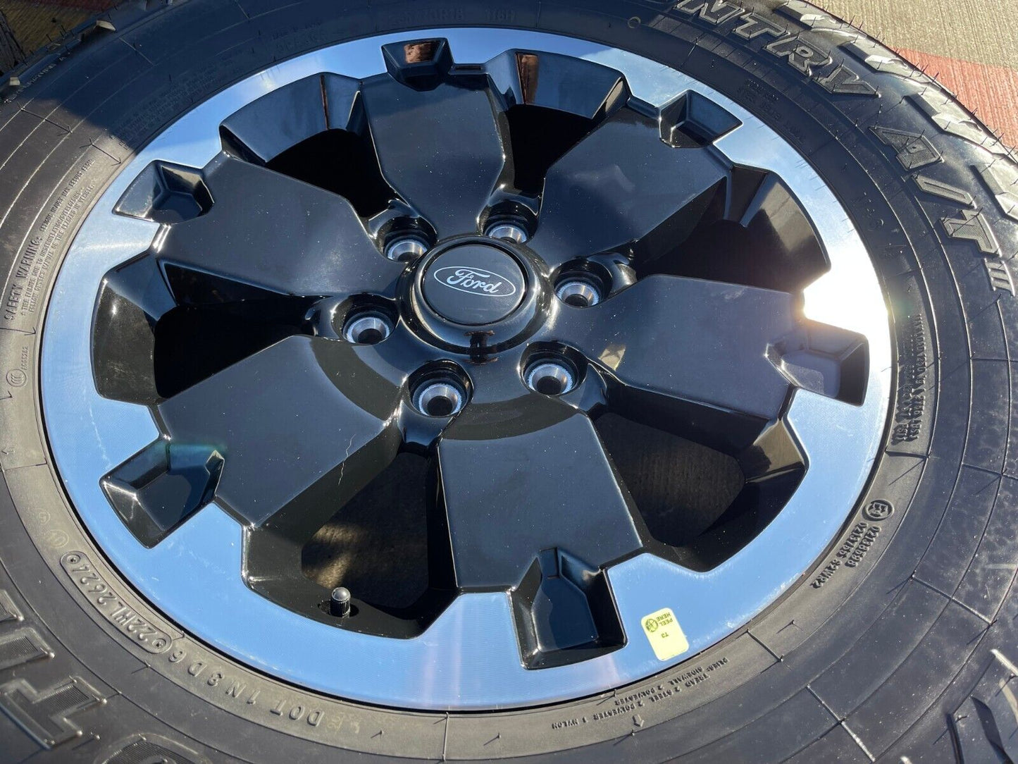 18" Ford Bronco BADLANDS OEM black wheels rims 10282 Ranger 2024 2025 TOYO NEW