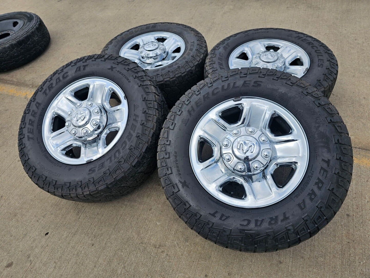18" Dodge Ram 2500 3500 STEEL chrome OEM 2473 wheels rims tires HERCULES