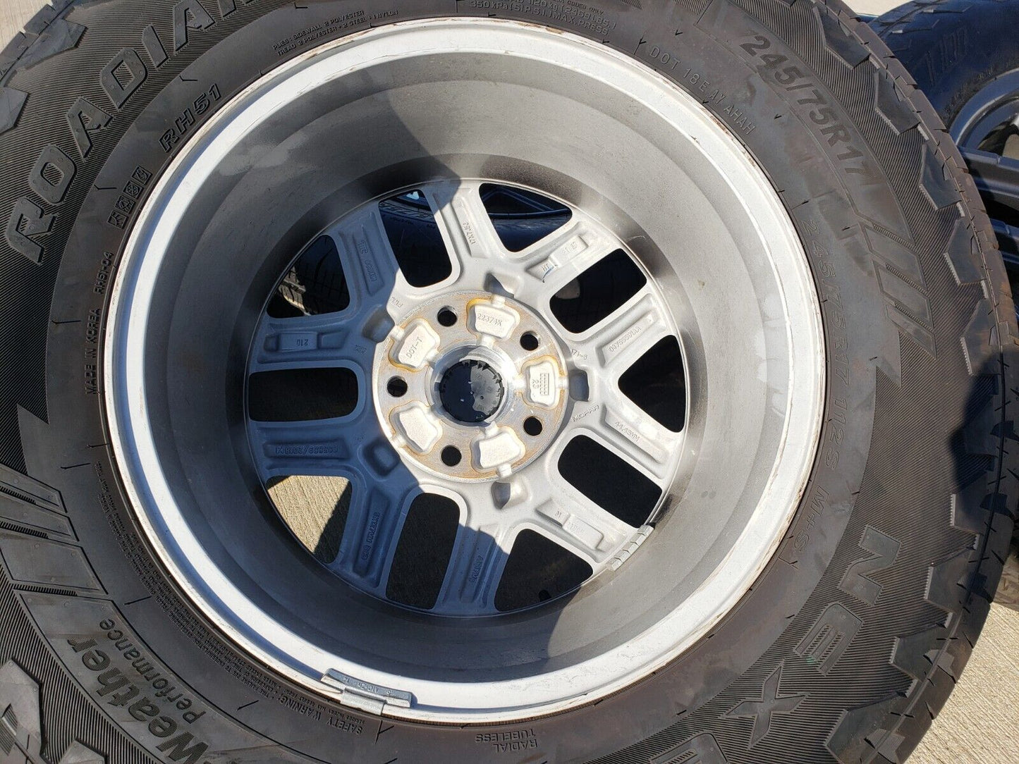 17" Jeep Wrangler Rubicon Sport OEM wheels rims 51649 Gladiator 2024 2025 NEW