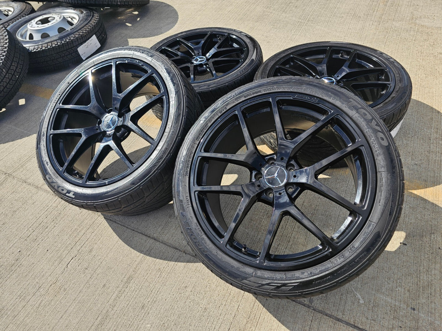 21" Mercedes GLE GLC EQE GLE450 GLE350 AMG OEM black wheels rims tires