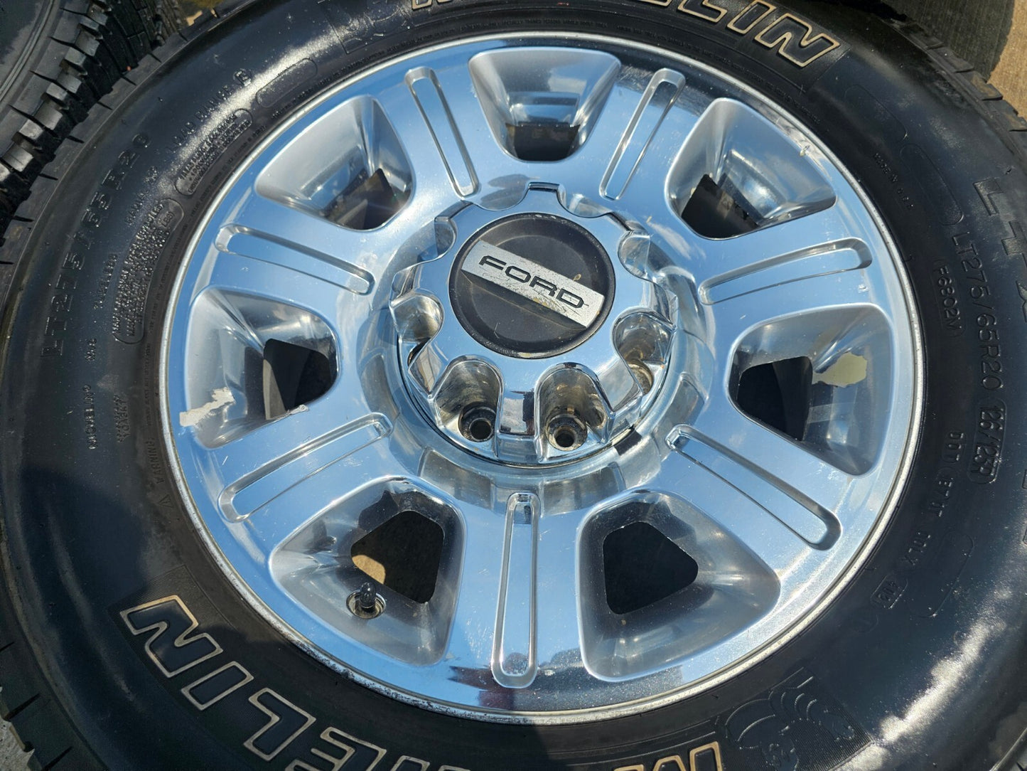 20" FORD F-250 F-350 Lariat OEM 3892 CHROME rims wheels tires MICHELIN