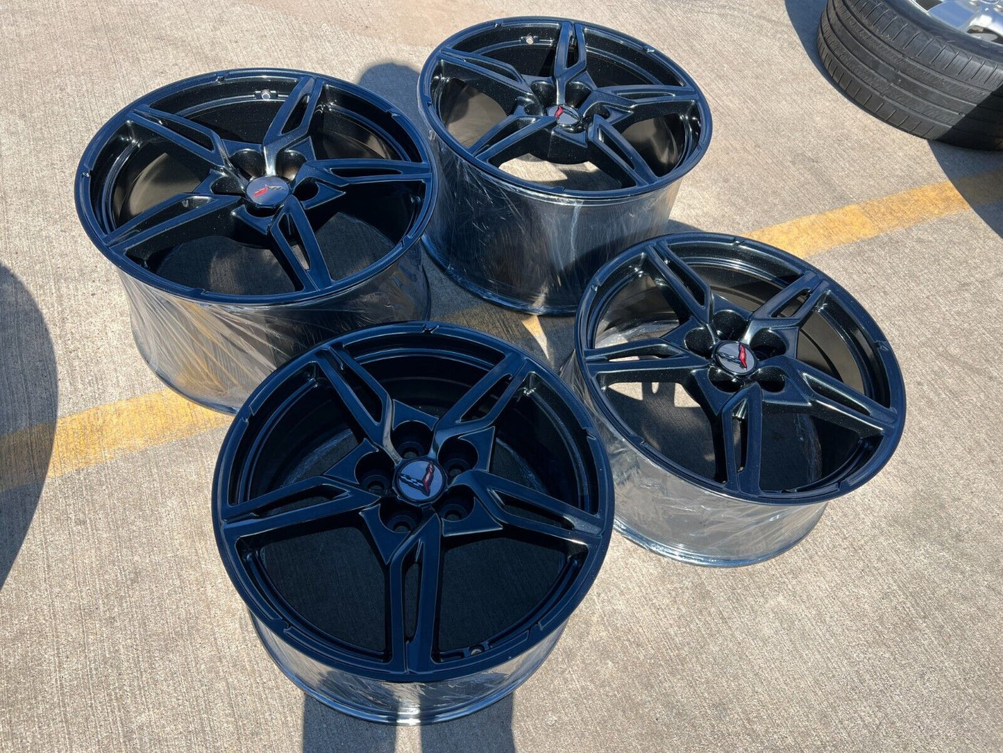 19" + 20" Chevy Corvette C8 OEM wheels rims 14009 200268 2022 2023 2024 2025 NEW