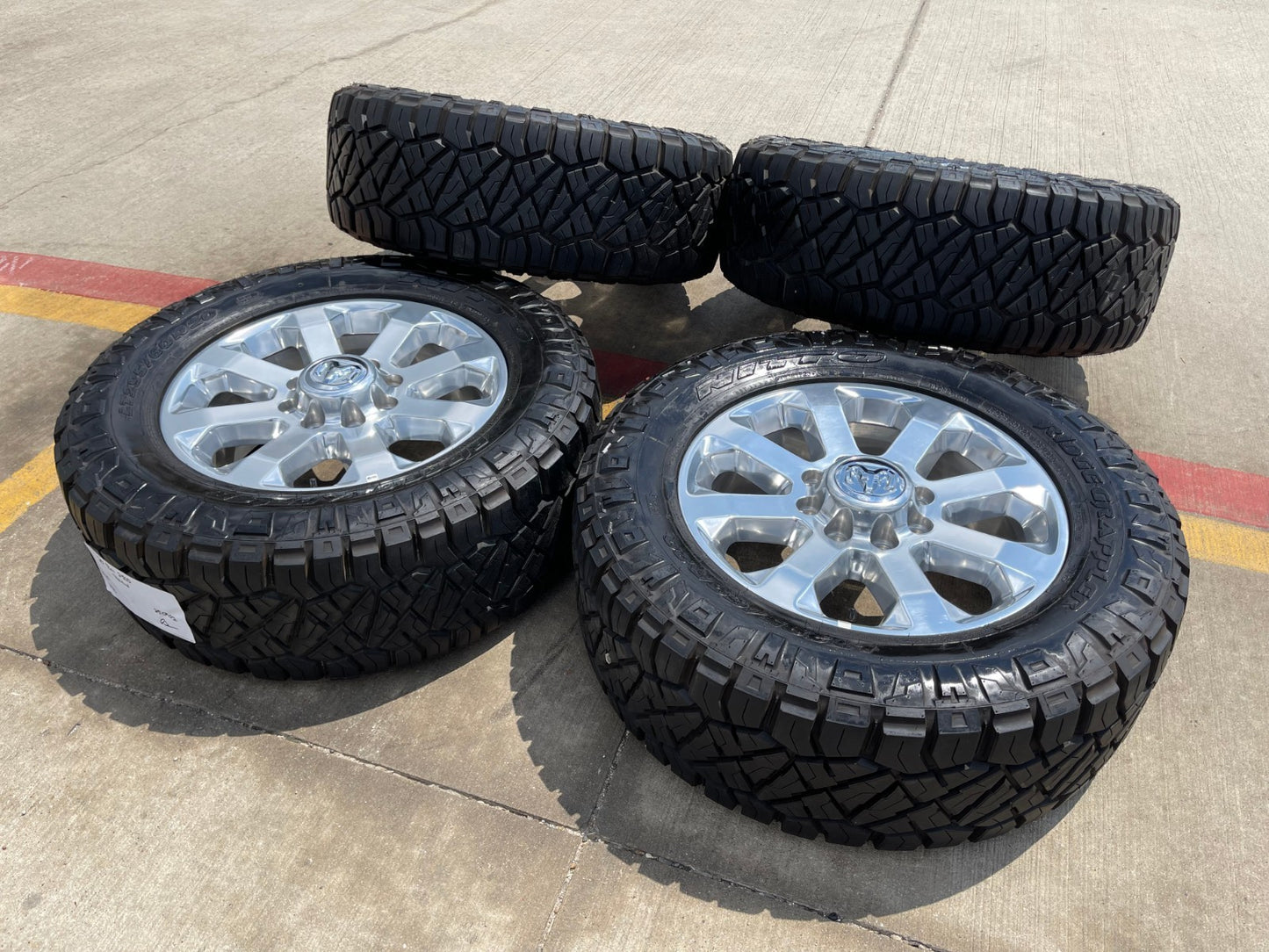 20" Dodge Ram 2500 3500 LARAMIE OEM 2700 wheels rims 2023 2024 2025 2026 NITTO