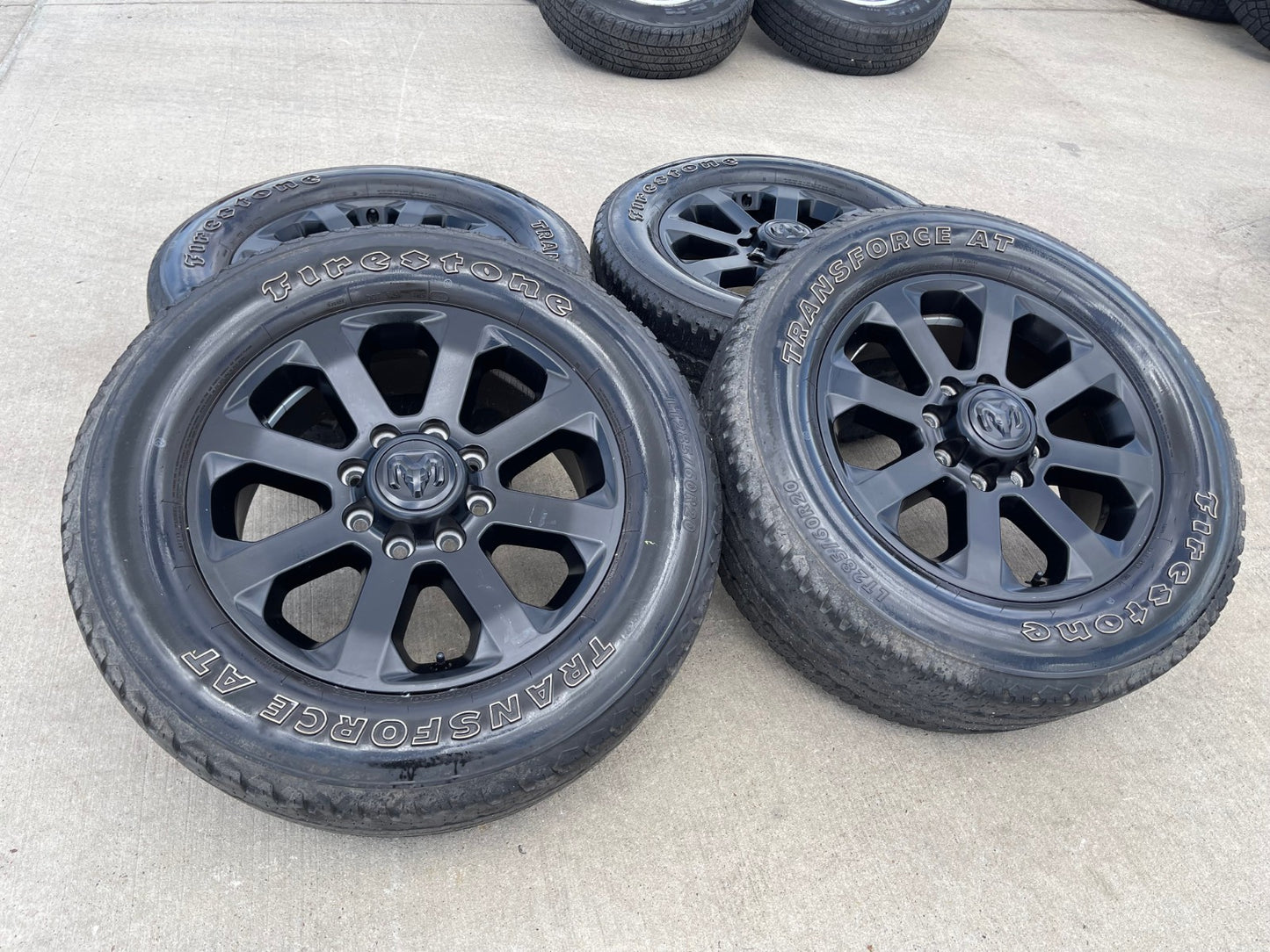 20" Dodge Ram 2500 3500 LARAMIE OEM 2700 black wheels rims tires