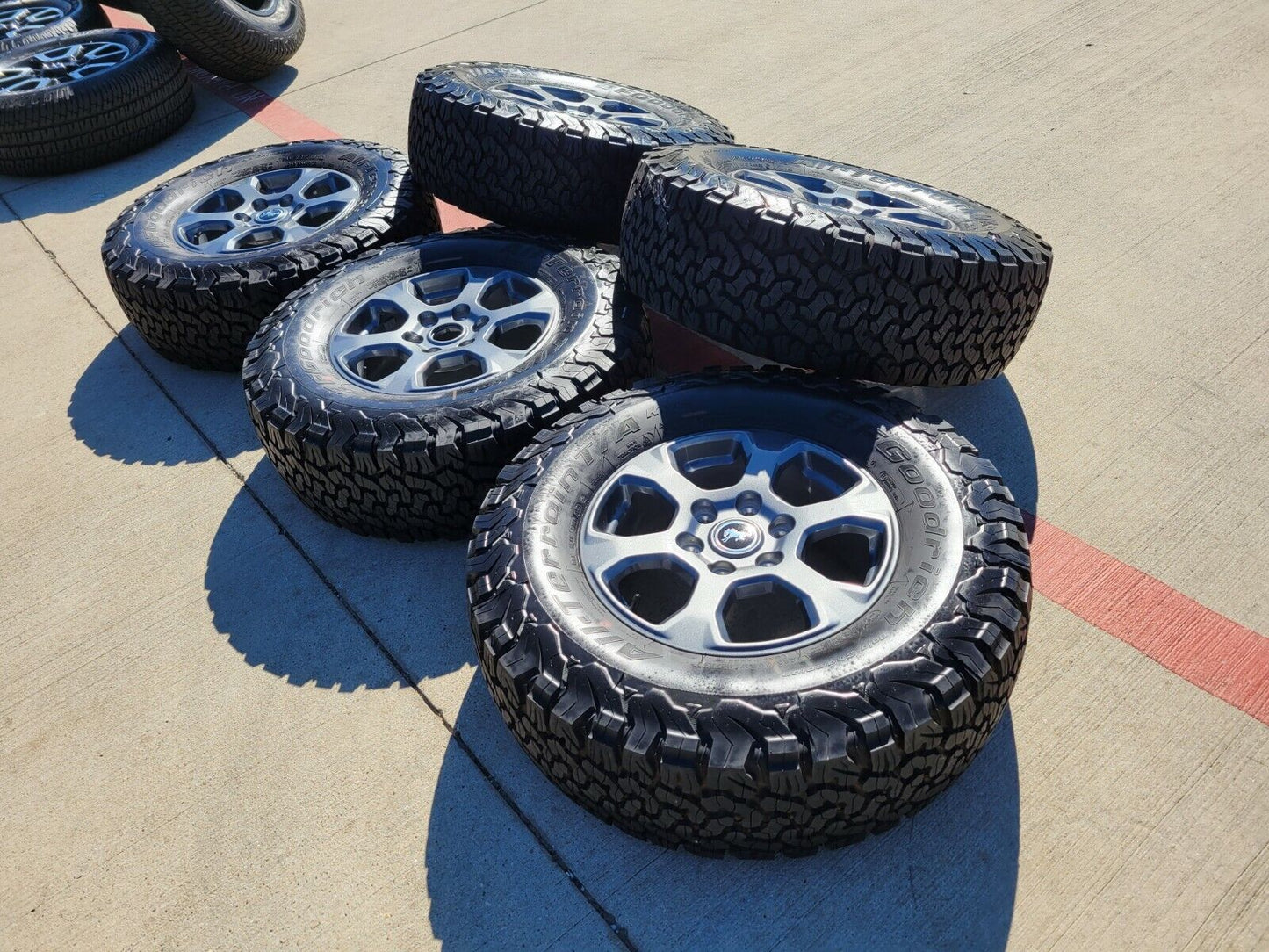 17" Ford Bronco Big Bend wheels rims tires BFG A/T NEW 10384 2022 2023 2024 NEW