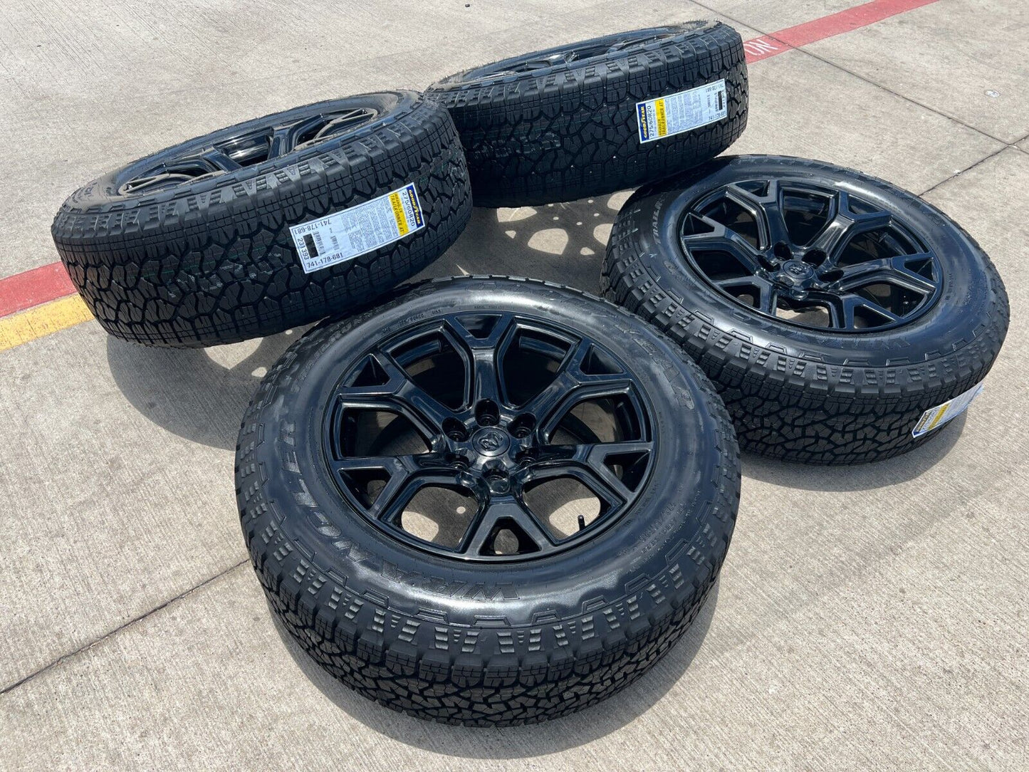 20" Dodge Ram 1500 Jeep Grand Wagoneer OEM OBSIDIAN wheels rims NEW