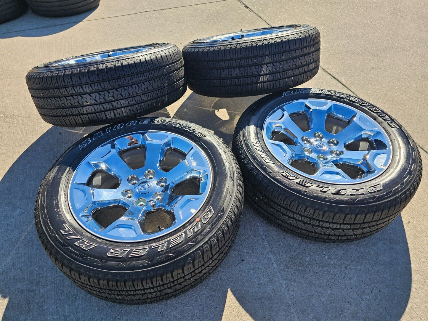 20" Dodge Ram 1500 OEM Laramie CHROME 2680 wheels rims tires 2021 2022 2023 2024