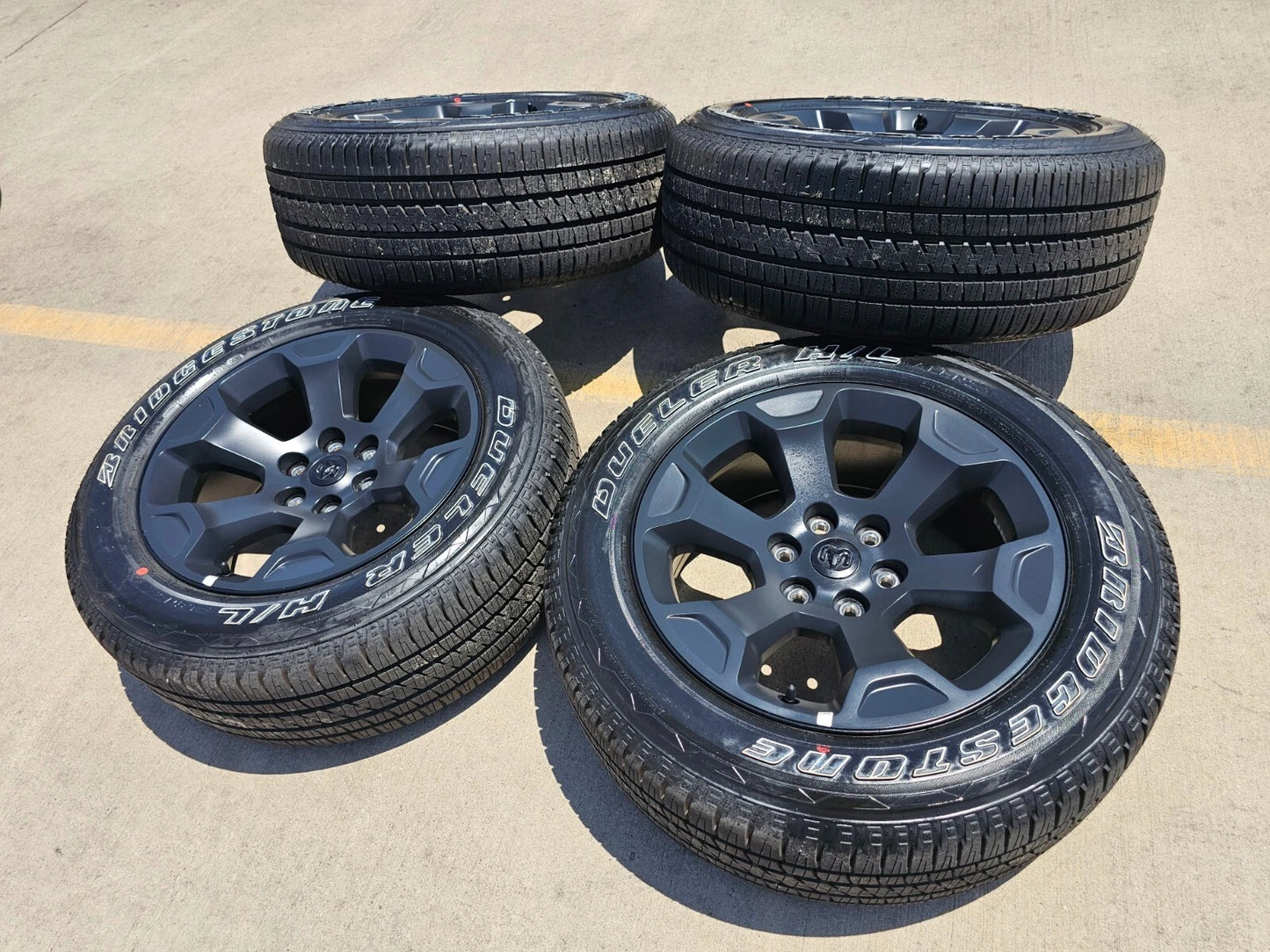 20" Dodge Ram 1500 OEM Laramie Black 2680 wheels rims tires 2024 2025 2026 NEW