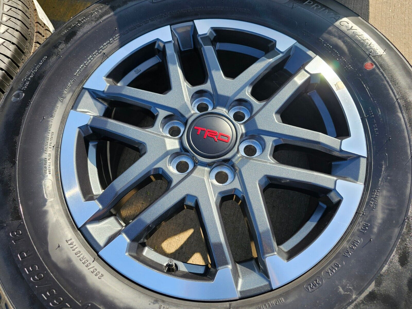 18" Toyota Tacoma TRD OEM gray wheels rims tires 2024 2025 NEW