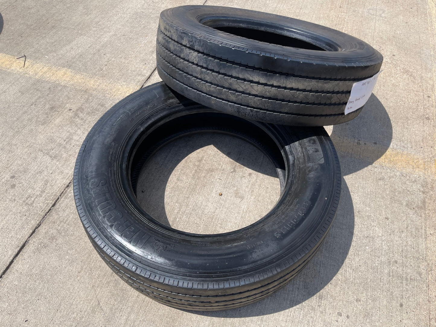 (1) 245/70/19.5 Hercules Strong Guard HR-A tire 128 245/70r19.5 LT 14 PLY