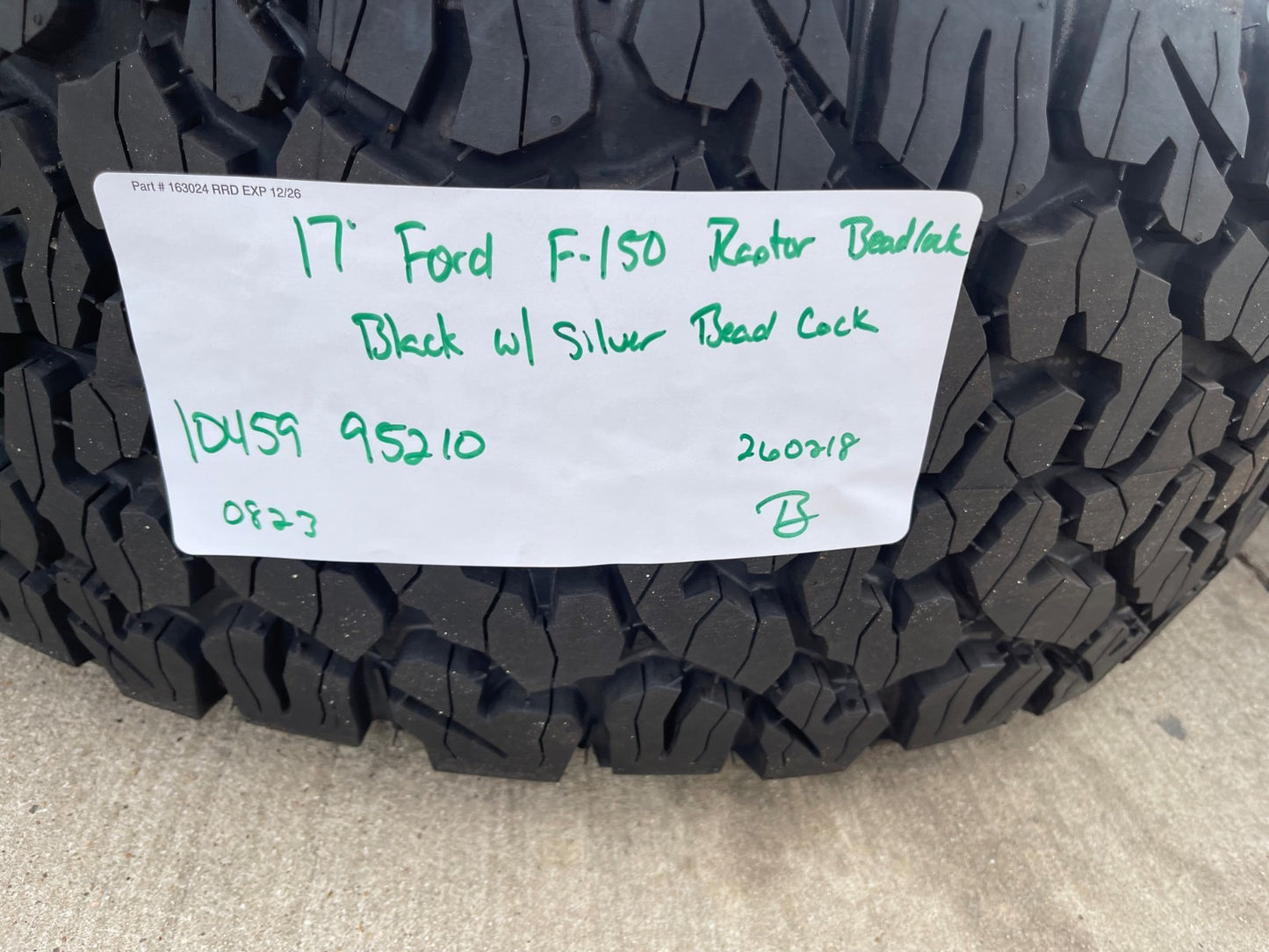17" Ford F-150 Raptor OEM BEADLOCK rims wheels 10459 95210 BFG KO2 35" tires NEW