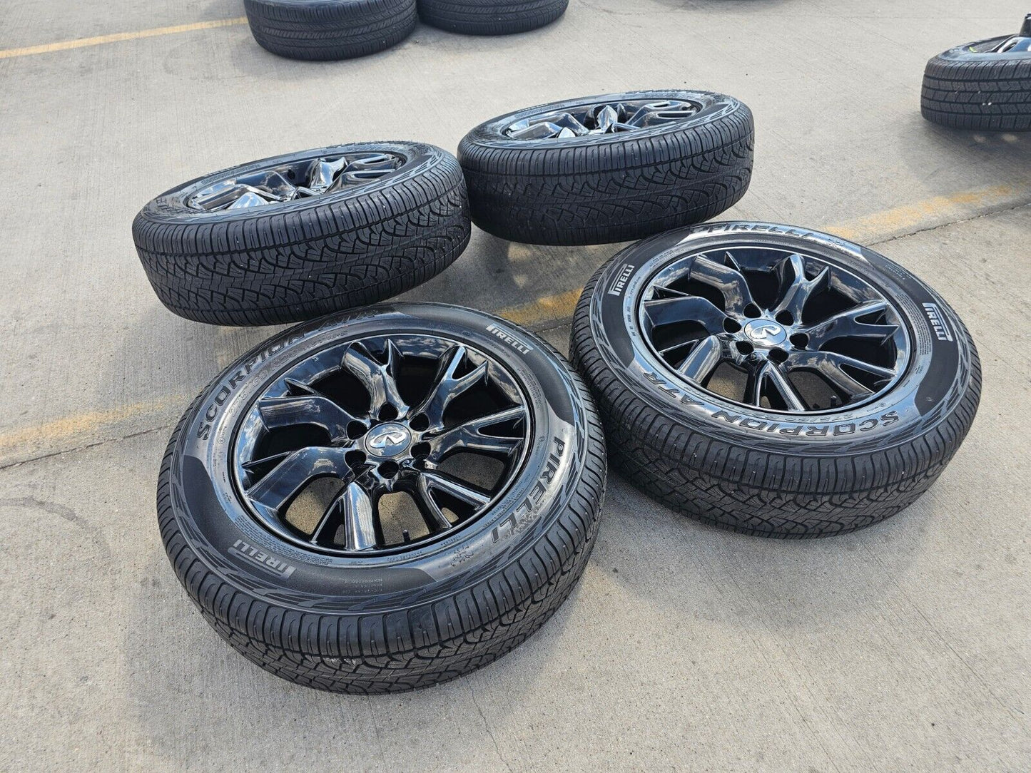 20" Infiniti QX56 QX80 OEM wheels rims tires 73727 Nissan Titan Armada NEW