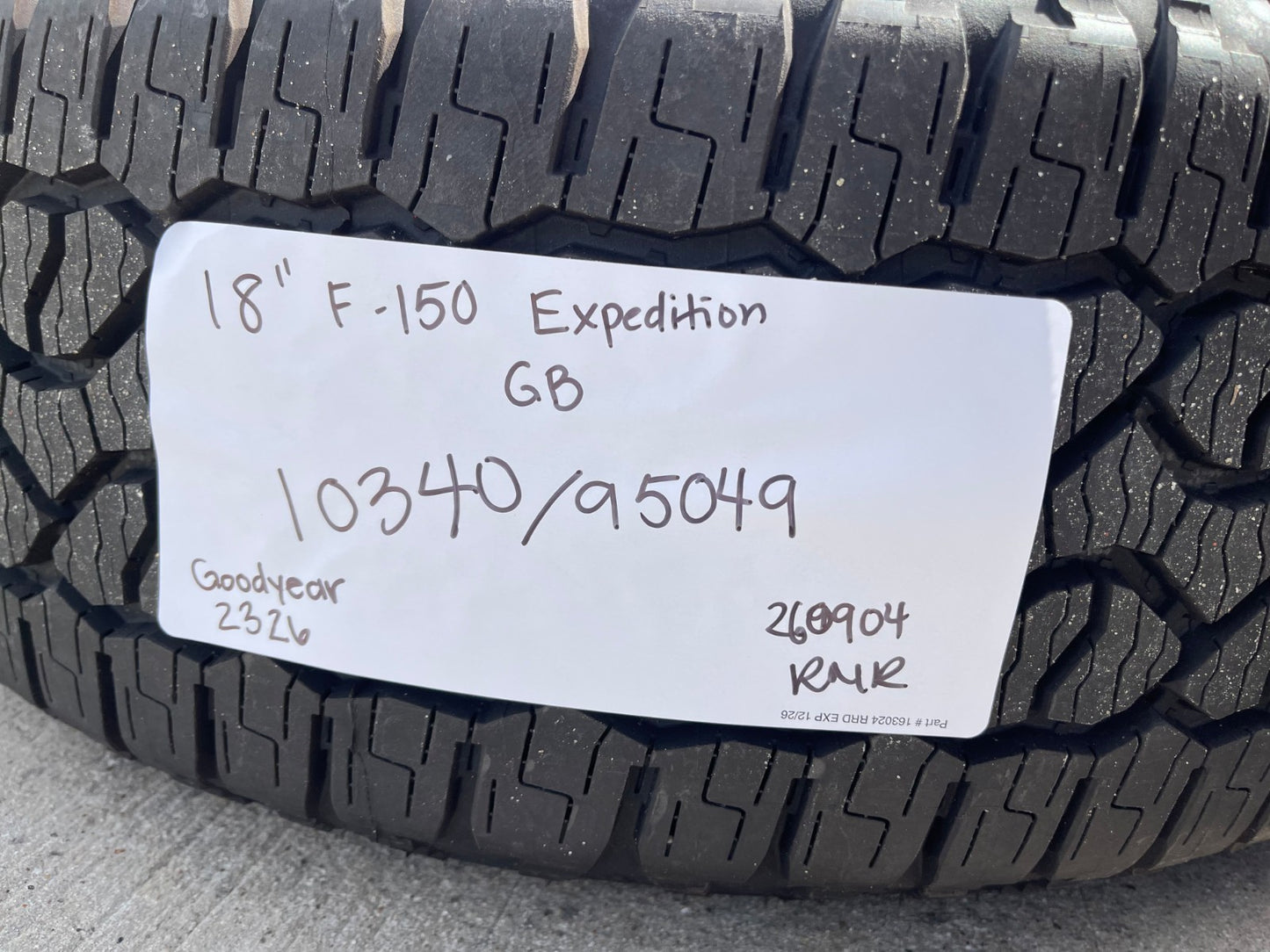 18" Ford F-150 OEM rims wheels 95049 10340 Expedition SET GOODYEAR NEW