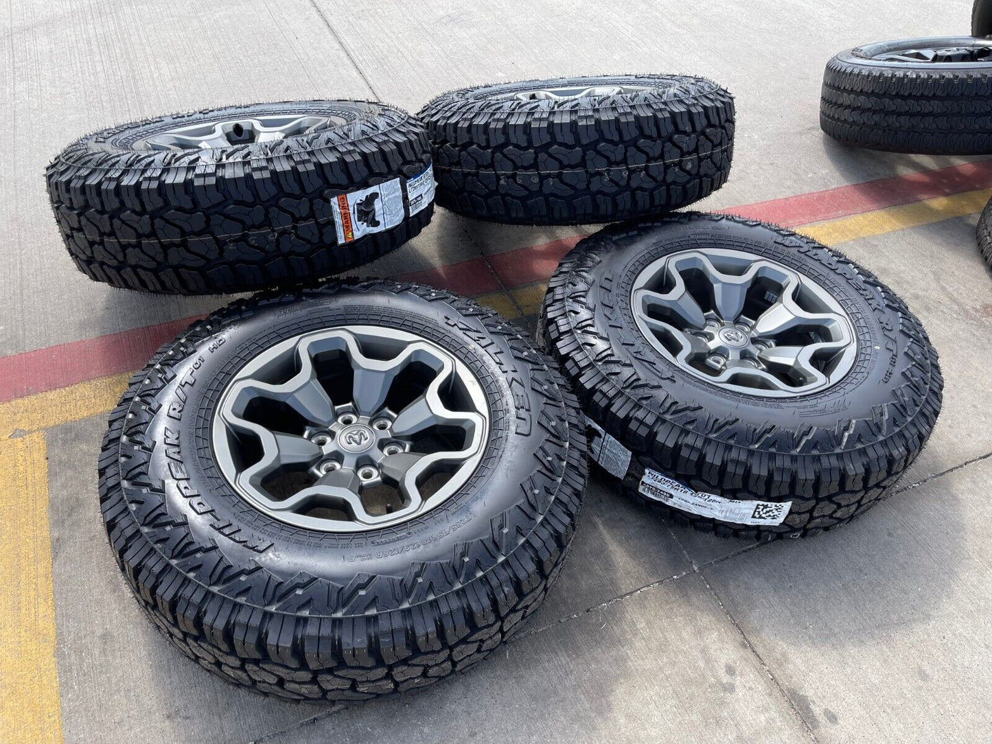 18" Dodge Ram 1500 TRX GRAY OEM 66002 wheels rims 35" tires FINAL 2024 2025 NEW