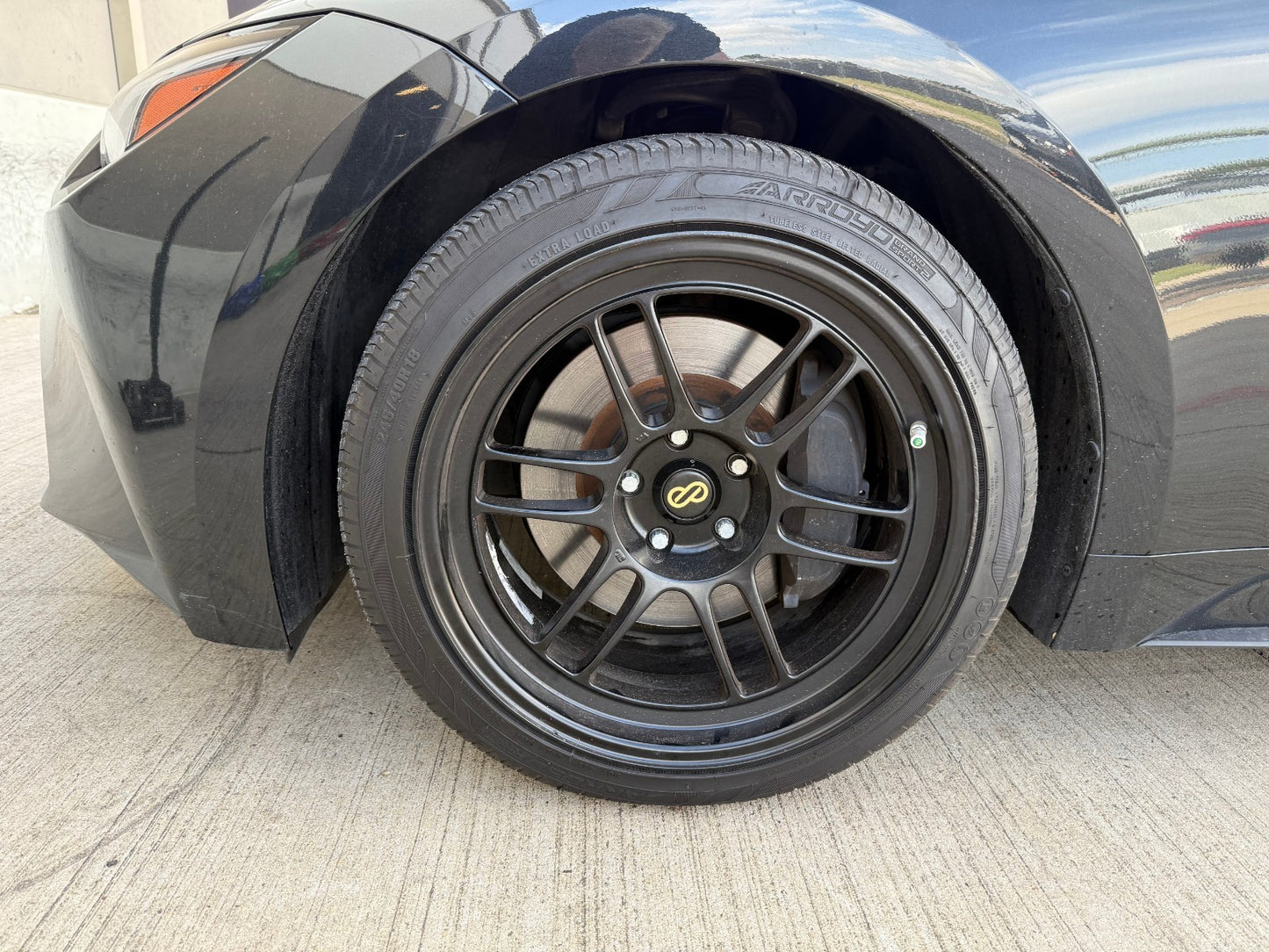 18x9.5 18" Enkei 3798956538BK RPF1 5x114.3 5x4.5 +15 Black Camry IS300 Mustang