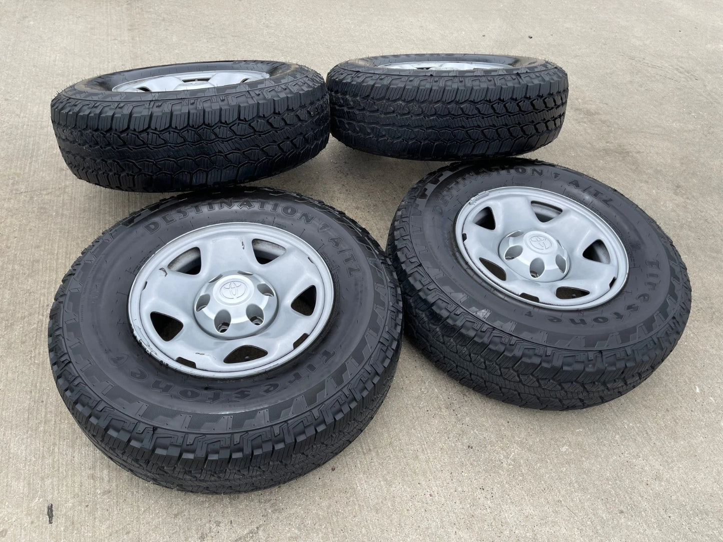 16" Toyota Tacoma OEM steel wheels rims 75192 tires FIRESTONE