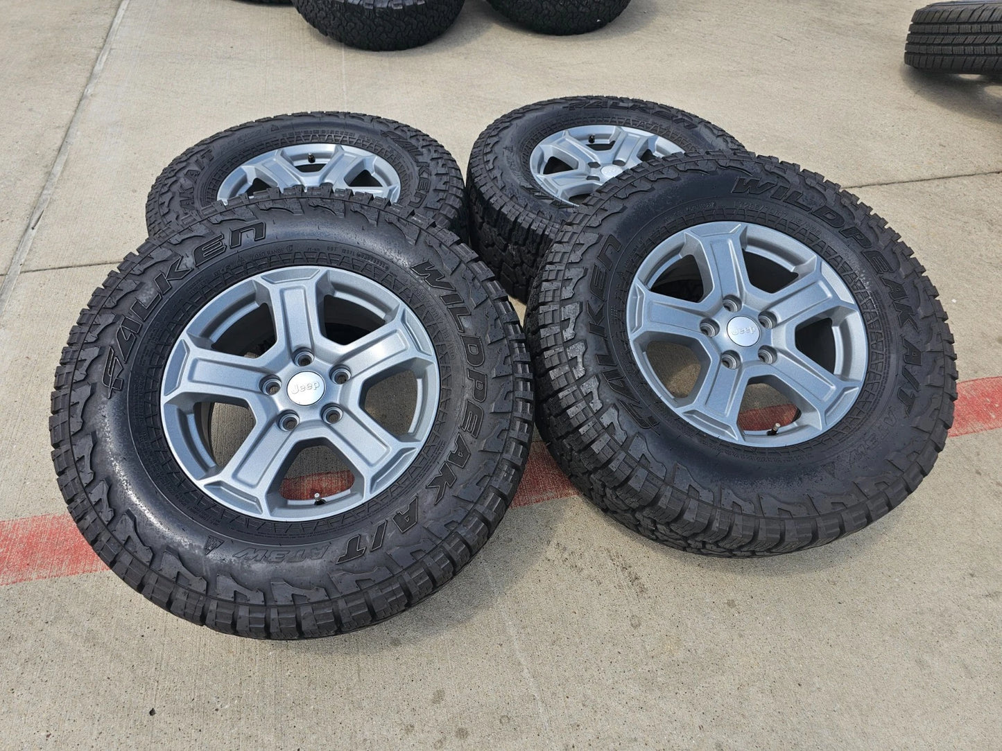 17" Jeep Wrangler Sport OEM wheels rims tires 9216 Gladiator