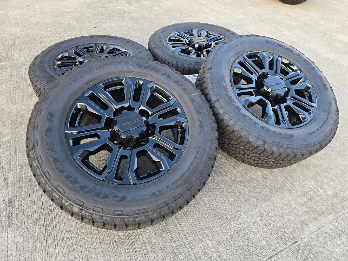 20" GMC Sierra Chevy 2500 OEM 5957 BLACK DIAMOND wheels rims 2024 2025 NEW