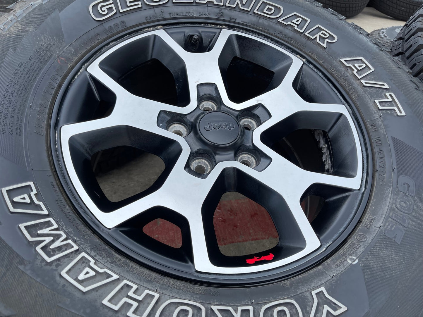 17" Jeep Wrangler Rubicon OEM 9218 Black wheels rims Gladiator 33"