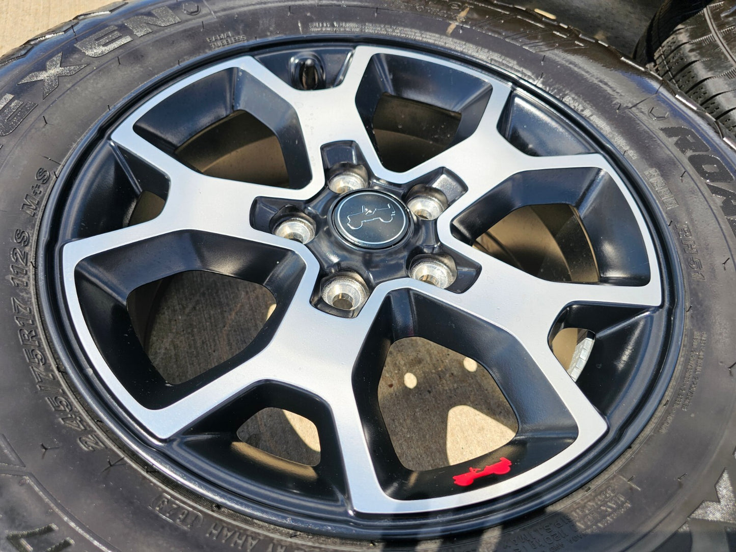 17" Jeep Wrangler Rubicon OEM 9218 wheels rims Gladiator NEXEN NEW