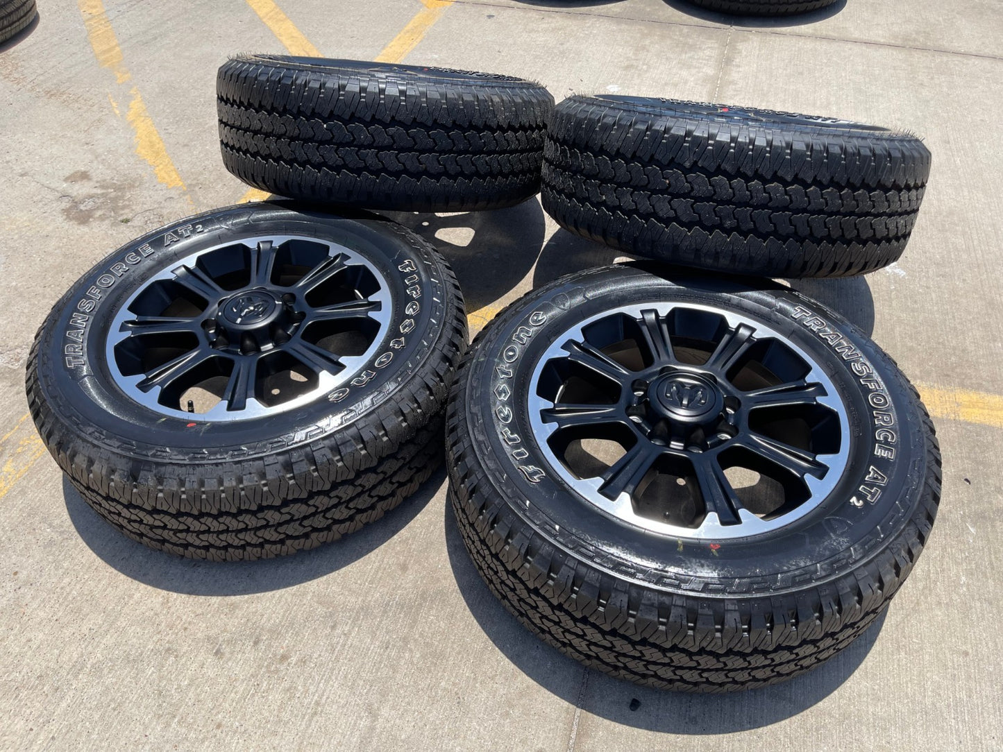 20" Dodge Ram 2500 3500 LARAMIE OEM wheels rims A/T tires 2025 2026 NEW