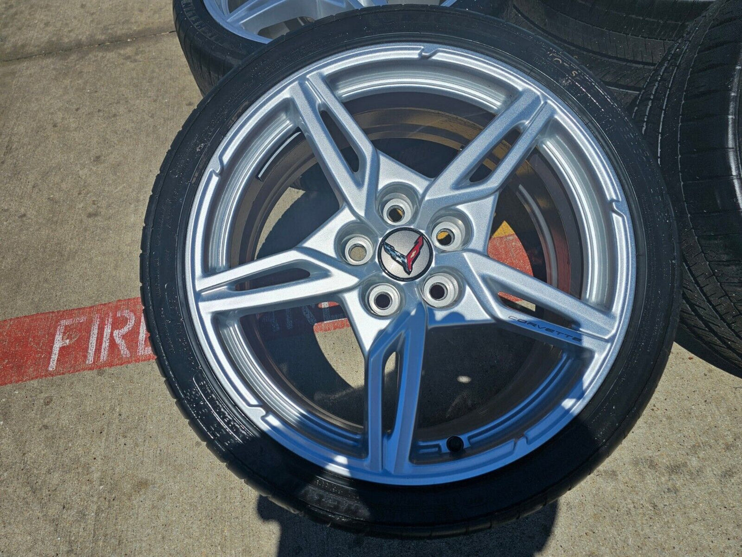 19" + 20" Chevy Corvette C8 OEM wheels rims 14007 14008 tires 2023 2024 2025 NEW